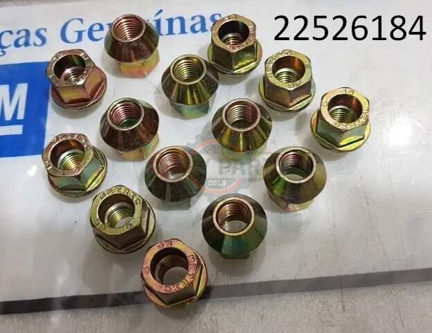 22526184 Гайка колесная Шевроле Авео открытая M12 x 1.5 x 24 mm R2/Spark/Tracker/Aveo T300 Шевроле Авео