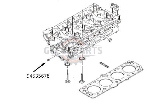 94535678 Заглушка блока Шевроле Лачетти 1.6, 1.5 цилиндров резьбовая (M121.5) Шевроле Лачетти