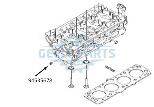 94535678 Заглушка блока Шевроле Лачетти 1.6, 1.5 цилиндров резьбовая (M121.5) Шевроле Лачетти