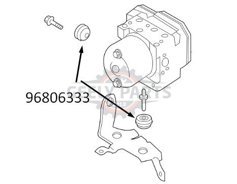 96806333 Втулка демпферная Шевроле Лачетті GENTRA/LACETTI Шевроле Лачетті