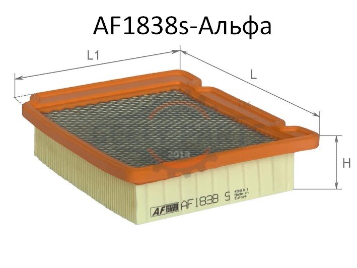 AF1838s Фільтр повітряний Шевроле Авео Авео Альфа Шевроле Авео