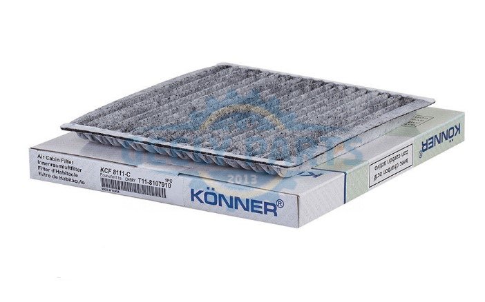 KCF-8111-C Фільтр салону Чері Тіго вугільний (KONNER) -8107910 Чері Тіго