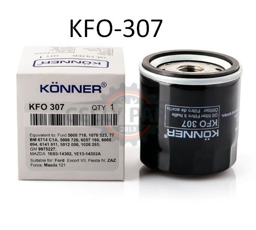 KFO-307 Фільтр масляний Чері ЗАЗ Форза (KONNER) 480-1012010 Чері ЗАЗ Форза