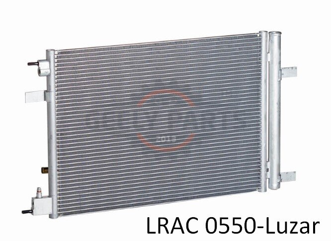 LRAC 0550 Радіатор кондиціонера Шевроле Крузе Cruze 1.6 / 1.8 (09-) / Astra J 1.4 / 1.6 / 1.8 (10) АКПП / МКПП (LRAC 0550) Luzar Шевроле Крузе