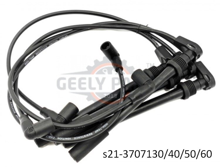 S21-3707130/40/50/60 Провода запалювання Чери Бит S18 "S.parts" CHERY JAGGI/KIMO CHJK-7130 (Ref.: -3707130/40/50/60) Чери Бит S18